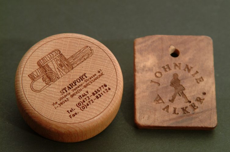 marcatura oggetto legno 